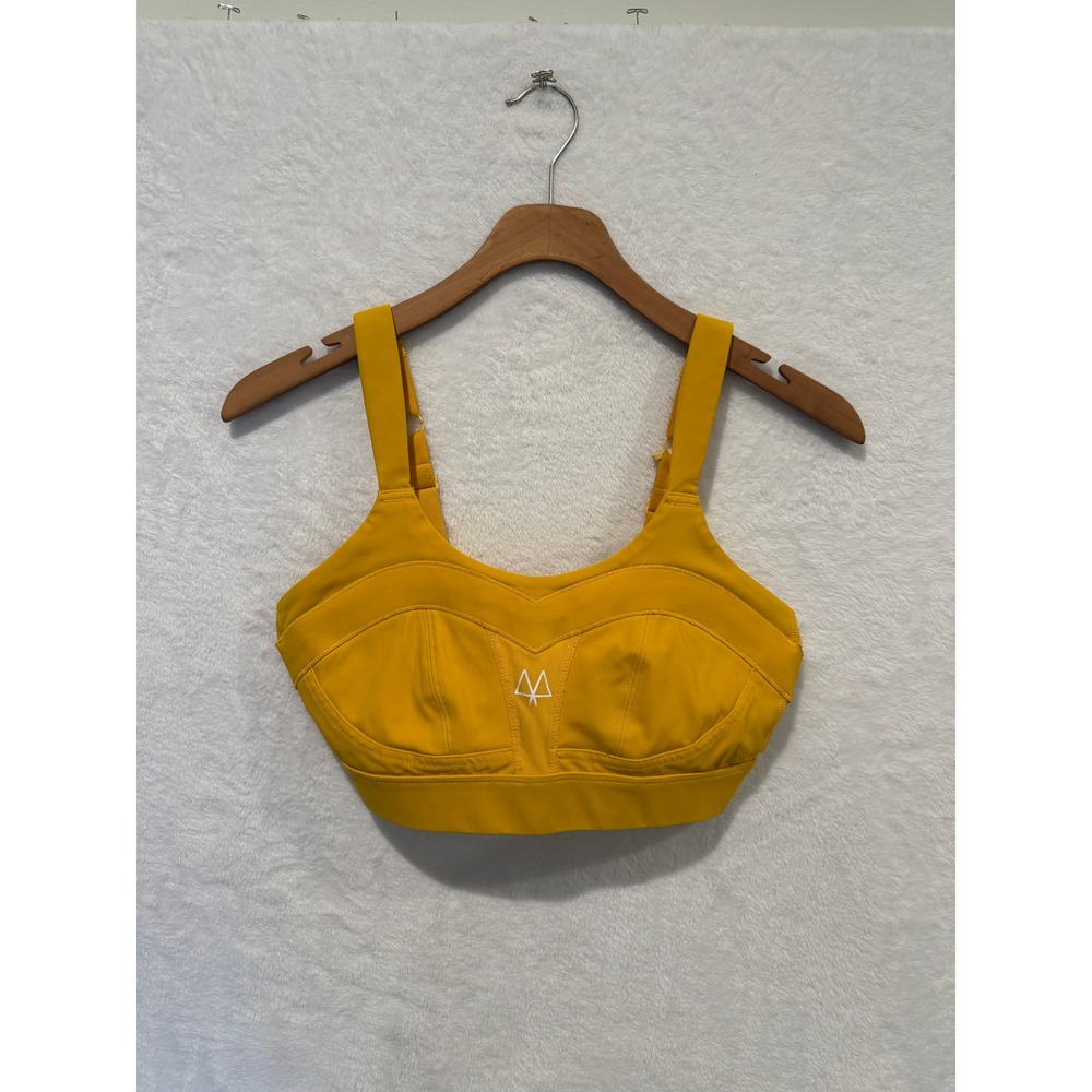 Maaree Solidarity High Impact Sports Bra Women Athleisure Overband Yellow 34C